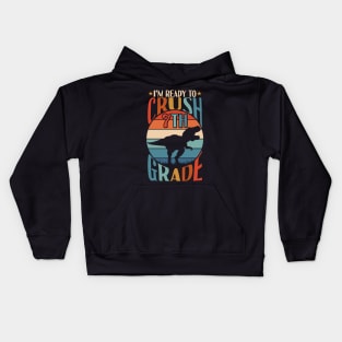 I'm Ready To Crush 7th grade Back To School Dinosaur T Rex Kids Hoodie